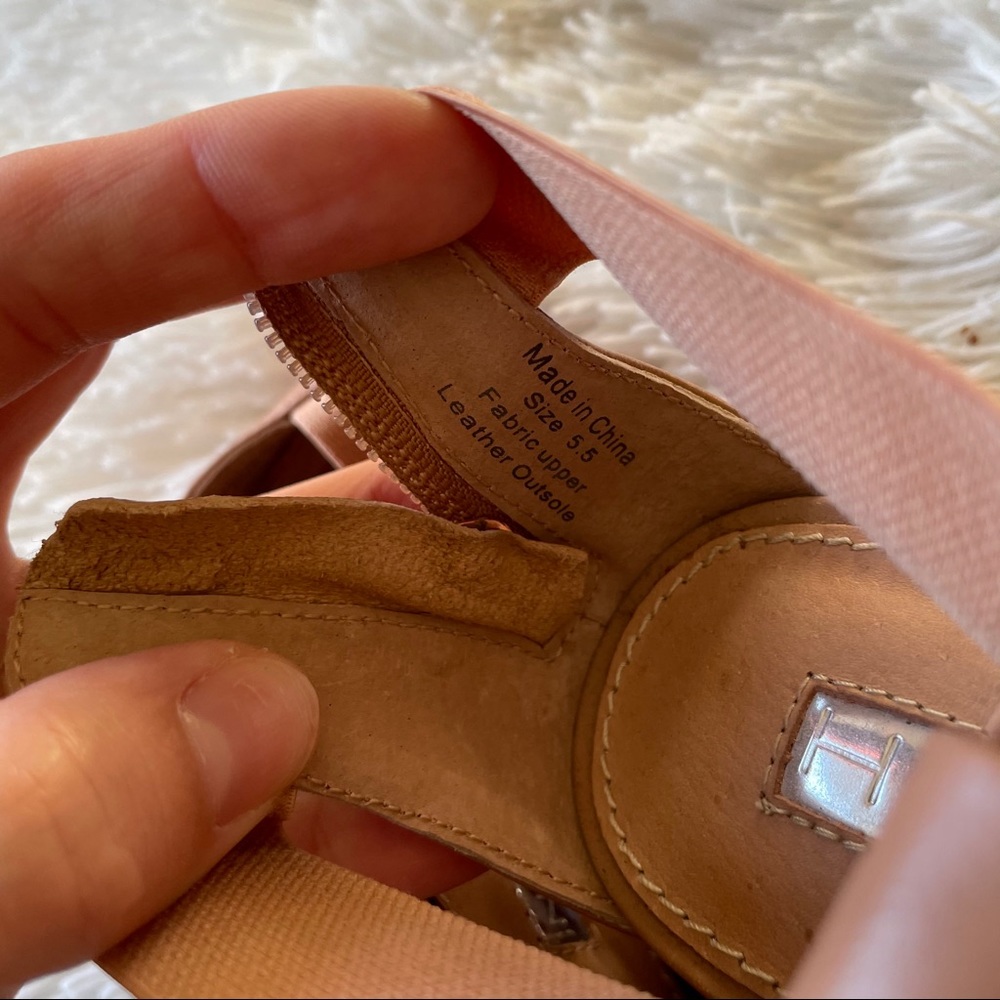 Nude and Rose Gold Platform Heels - Picture 7 of 10